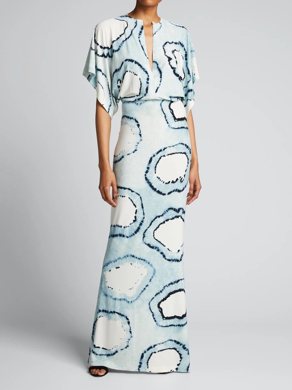NORMA KAMALI Obie Tie-Dye Coverup Gown